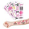 Cheerleading Temporary Tattoos 8 Sheets 82 PCS Cheer Party Decorations Supplies Favors Team Spirit Theme Birthday Cute Stickers Christmas Gifts for Boys Girls Class School Prizes Carnival
