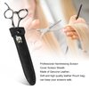 Scissors Bag Genuine Leather Scissors Safety Sheath Bag Stylist Scissors Cover Protector Barber Shears Hair Scissor Sheath for Hairdressers Pack of 2 (HJ-BHT01-Black)