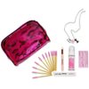 Eyelash Extensions Aftercare Kit Professional - Gift Bag - 25 Spoolies - Eyelash Cleaning Brush - Lash Lock Coating Sealant - Wash & Wink Lash Shampoo And Conditioner - I Love Lashes Necklace And More