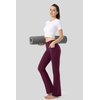 G Gradual Women's Pants with 4 Pockets High Waist Work Pants Bootcut Yoga Pants for Women (Maroon, Medium)