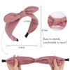 Wecoe 6 Pack Bow Headbands For Women Cute Knotted Headband Fashion Wide Headbands Girls Headband Solid Color Plain Headbands Hair Bands Hair Accessories For Women Girls Gifts (Set 2)