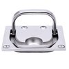 Boat Pull Flush Lift Ring,Marine Grade 316 Stainless Steel Flush Lifting,Boat Deck Hatches Handle,Trap Door Latch,pack of 2,Include Installation Screws
