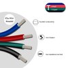 4 Pin RGB LED Strip Connectors 10mm Set, RGB LED Strip Extension Cable Wire, Solderless LED Connectors 10mm for 5050 3528 RGB LED Strip Lights