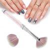 Nail Brush, Fan Shaped Nail For Dusting Nails, Flat Head Fan Shaped Pen With Gradient Varnish, Brush Nail Art For Nail Brushes Nail Pen, Manicure Brush Small Head Shaking Chalk