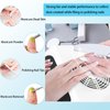 AREMOD 40W Nail Dust Collector Portable Nail Vacuum Cleaner Nail Fan Suction Machine Nail Art Salon Cleaning Equipment with 2 Dust Collecting Bags（White)