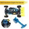 logyues Blue Upgrade Parts Aluminum Alloy RC Car Pull Starter for R020 Vertex 18 Nitro Engine