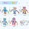 Wooden Snap-Together Building Toys, Robot Building Block Set, STEM Building Toys, Take Apart Toys Playset 28pcs, Fine Motor Skill Montessori Educational Learning Toys Gift for 3 4 5 6 Years Kids