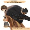 Wear and Go Glueless Wigs Human Hair Pre Plucked Pre Cut 5x5 HD Transparent Lace Closure Wigs Human Hair 180% Density P4/27 Highlight Ombre Body Wave Lace Front Wigs Human Hair 18 Inch