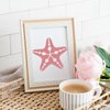 PATIKIL Starfish Stencils, 8 Pcs Beach Ocean Stencils Reusable Plastic for Painting on Wall, Wood, Fabric