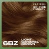 Clairol Natural Instincts Demi-Permanent Hair Dye, 6BZ Light Caramel Brown Hair Color, Pack of 1