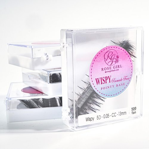 ROSE GIRL Ultra Wispy Lashes Volume Fan-Individual Lashes Fake Eyelashes Extension-Lashes Natural Look-Handmade Kit-5D/7D/9D–C CC D Curl Thickness 0.05~0.07mm-9~16mm Length(5D-0.07-C-14mm)