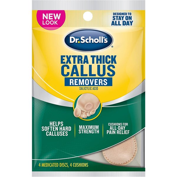Dr. Scholl's Extra Thick Callus Removers 4 Cushions ea (Packs of 9)