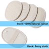 6PCS Exfoliating Loofah Pads,Natural Luffa Sponge Exfoliating Loofah Sponge Pad Scrub Loofah Sponge Body Scrubber Brush Luffa Pads Bath Shower Sponge Loofahs Natural Sponge Brush for Men Women