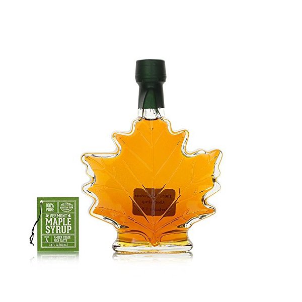 Butternut Mountain Medium Amber Leaf 3.4 Oz Bottle Vermont Maple Syrup
