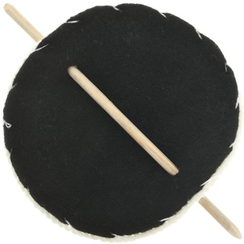 Navajo Star Flower Yarn Ponytail Holder Wooden Stick Barrette 0016