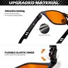 ANYLUV Gaming Glasses for Men Anti Blue Light Computer Glasses Rectangle Al-Mg Metal Frame UV400 Mens Blue Light Screen Blocker