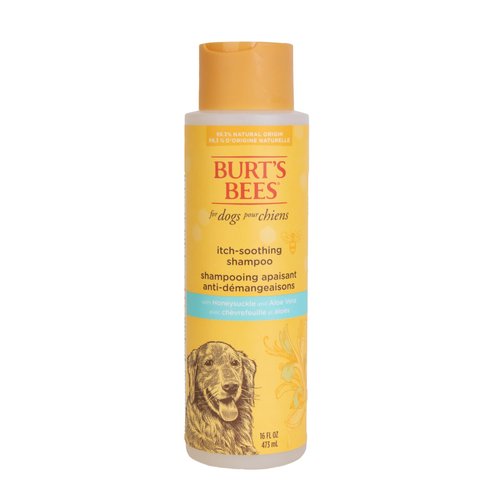 Burt's Bees for Pets Natural Itch Soothing Shampoo with Honeysuckle | Anti-Itch Dog Shampoo for All Dogs | Cruelty Free, Sulfate & Paraben Free, pH Balanced for Dogs - Made in the USA, 16 Ounces
