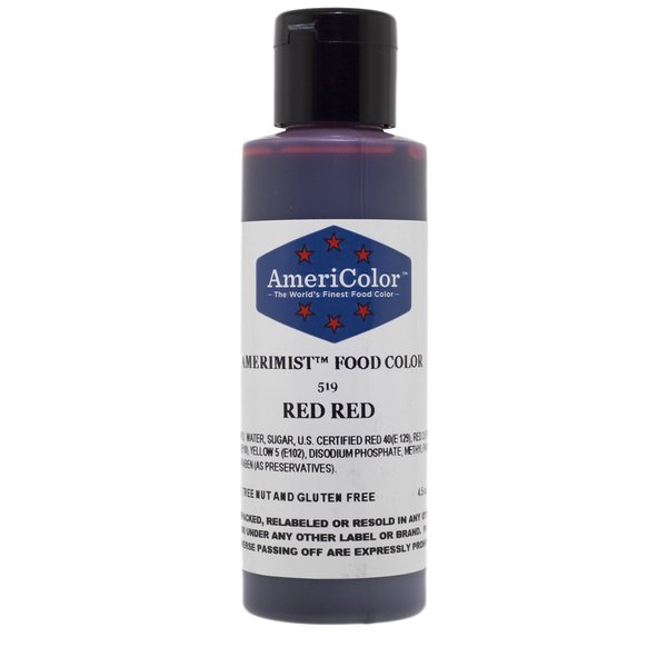 AmeriColor AmeriMist - Red Red Airbrush Food Color, 4.5 oz