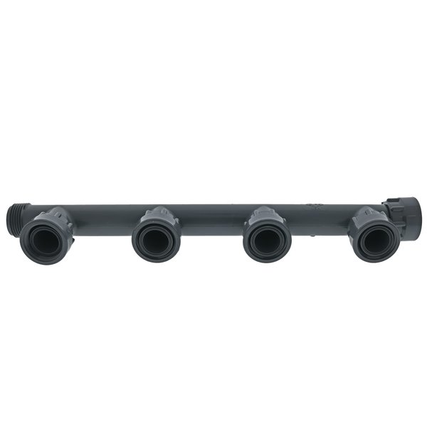 1" x 1" x 1" x 4 Multiport Drip Irrigation 4-Outlet Swivel Manifold (Swivel x Mipt x Swivel)