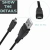 SLLEA 3.3ft USB Mini-8pin Data Sync Cable Cord for Insignia Camera 10 MP NS-DSC1110 A DSC1110S