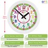 ertt Teaching Wall Clock - Learn The Time Wall Clock - Kids Analog Clock for Classroom, Playroom, Bedroom, Educational Room Decor - School Clock for Kids with Rainbow Face (29cm)