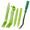 GOOACC 5PCS Auto Trim Removal Tool Kit No-Scratch Removal Tool Kit for Car Audio Dash Panel Window Molding Fastener Remover Tool Kit-Green