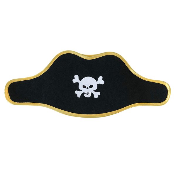 Liontouch Pirate Hat - Captain Red Stripe | Pretend Play Toy For Children And Toddlers with Skull Motive | Dress Up, Fancy Dresses & Costumes For Kids