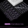 Teenitor 600pcs Press on Nail Adhesive Tabs, 15 Sizes of Nail Stickers for Press ons, Press on Nails Glue Stickers Press on Nail Sticky Tabs