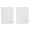 France Luxe Body French-Style Bath Mitt 2-Pack - White/White