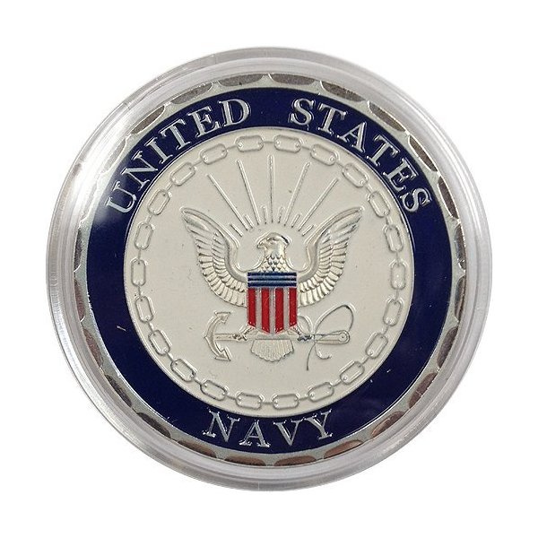 Spinettis United States Navy Military Challenge Coin Silver