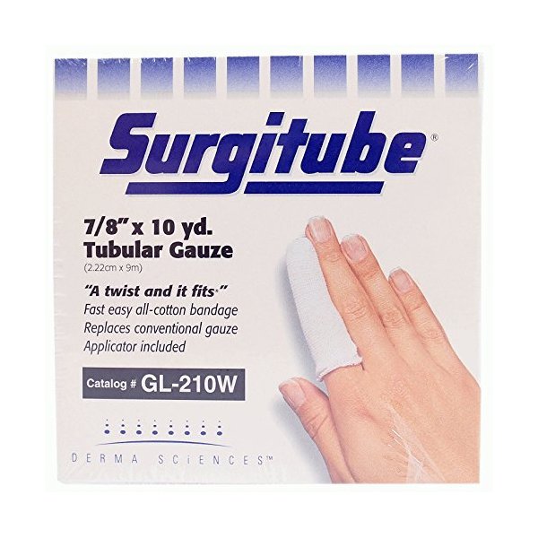 YIDERBO Pregnancy Test Accessories - 7/8" x 10 Yards Tubular Dressing Gauze, White