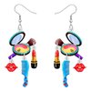 DALANE Valentines Day Makeup Dangle Earrings Gifts for Women Acrylic Cute Creative Cosmetic Hypoallergenic Beauticians Jewelry for Her Decor (Lip)