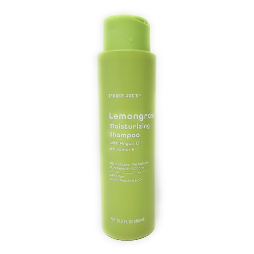 Trader Joe's Lemongrass Moisturizing Shampoo with Argon Oil and Vitamin E 15.2 oz /450 ml (Pack of 2)