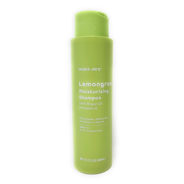 Trader Joe's Lemongrass Moisturizing Shampoo with Argon Oil and Vitamin E 15.2 oz /450 ml (Pack of 2)