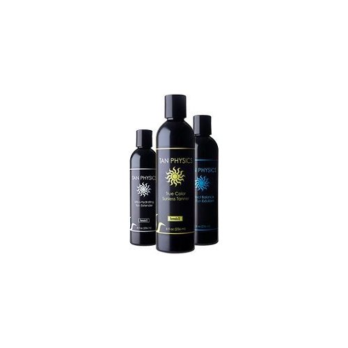 Tan Physics Pre-Tan Exfoliator, True Color Sunless Tanner, & Ultra-Hydrating Tan Extender Bundle