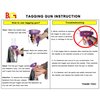 PAG Standard Tagging Gun Price Tag Attacher Gun for Clothing with 5 Needles and 2000 2" Barbs Fasteners, Purple