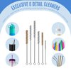 9 Pack Bottle Brush Set, Bottle Brushes for Cleaning, Water Bottle Brush Cleaner, Long Bottle Cleaning Brush, Pipe, Straw Cleaner, Glass Bottle Cleaner Brush, Hydroflask Brush Cleaner | Houseables