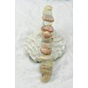 Peach Moonstone French Barrette Hair Clip 4" or 100 mm Length