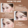 ZHISHUDL Eyebrow Stamp Stencil Kit Eye Brow Stencil Kit Brow Stamp Kit Long Lasting Waterproof Eyebrow Makeup Powder Kit with 24 Reusable Eyebrow Stencils - 03 Skin Color&Brown&Gray Black