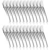 24 Pcs Duck Bill Hair Clips, Hair Clips for Women Styling Sectioning, BetyBedy 3.5 Inches Metal Alligator Curl Clips Hair Pins for Hair Styling, Hair Coloring, Thick Hair Roller (Silver)