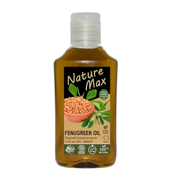 bonballoon Nature Mix Fenugreek Oil Essential Oils Organic Natural Undiluted Pure For Hair Growth Skin Health Care Massage Cold Pressed Premium Quality ( 3.38 oz / 100 ml )