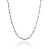 Miabella Italian Solid 925 Sterling Silver 2mm Franco Square Box Link Chain Necklace for Men Women Made in Italy (Length 18 Inches (Small))