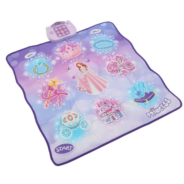 Luqeeg Dance Mat, Dancing Challenge Mat Pedal Game Interaction Electronic Music Dance Pad Toy Dance Mixer Rhythm Step Play Mat Touch Sensitive Musical Dance Floor Mat for Toddler Girl
