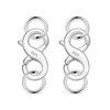 Double Opening Lobster Clasps Closure, 2 Pcs Necklace Bracelet Extender Clasps S925 Sterling Silver Neckalce Clasps with Jump Ring Connectors for Bracelet Anklet DIY Jewelry Finding Supplies (Silver)