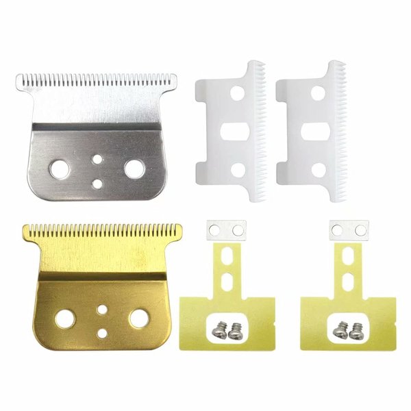 2 x Trimmer Replacement Blades 2 x Sets of Accessories (Screws, Sliders and gaskets)