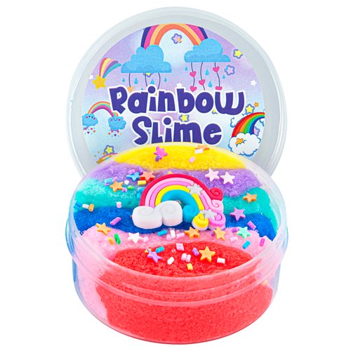 Okaybee Rainbow Cloud Slime, Super Soft and Non-Sticky Premade Slime, Slime Party Favors for Girls and Boys Ages 8-12, Slime Sensory Toys, Holiday Birthday Hallowmas Gift for Kids