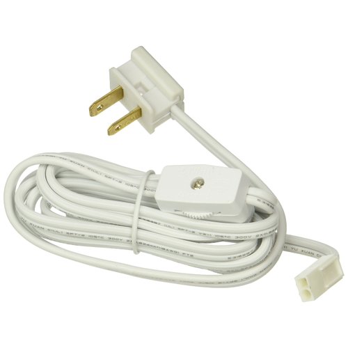 American Lighting ALLVPPC6WH Xenon 120 Volt Puck Light, 6 Foot Power Cord with Roller Switch, White