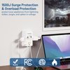 Electrical Outlet Extender with USB Ports(2C2A), Snug Wall Outlet with Night Light, Surge Protector, Wall Plug Adapter for Multiple Devices, Wall Socket Expander