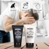 Beard Kit Rinse & Robust 8Pcs Beard Care Grooming Travel Set For Men Beard Wash & Beard Conditioner Set Gift For Men | Beard Shampoo, Beard Conditioner, Beard Oil, Beard Balm, Double-Headed Brush, Beard Scissors, Bristle Brush, Travelling Bag
