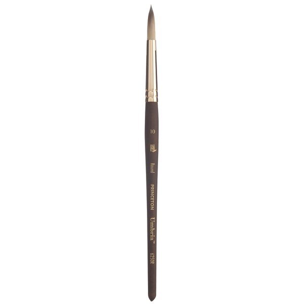Princeton Umbria Paintbrush, Size 10, Dark Wood